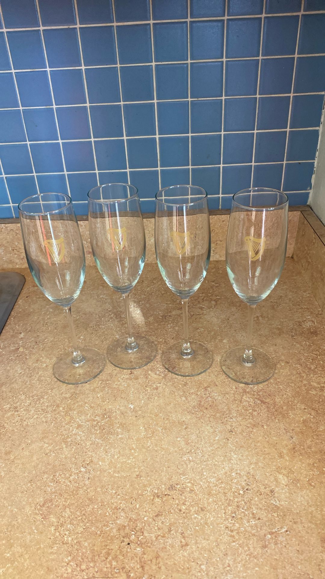 Guinness Flute Glasses