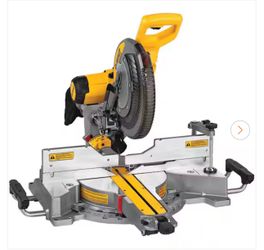 DEWALT 15 Amp Corded 12 in. Double Bevel Sliding Compound Miter Saw, Blade Wrench and Material Clamp