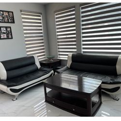 Sofa Set With Corner Table