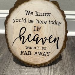 Wooden Memorial Plaque