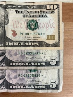 Collector's notes with stars serial years