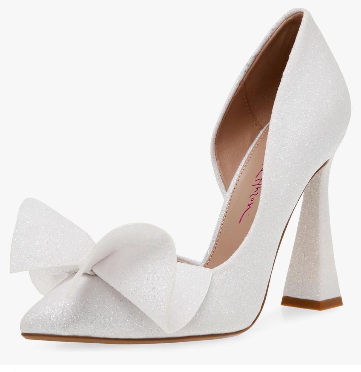 White Betsy Johnson Wedding Heels