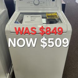 4.3 Cu. Ft, Top Load Washer in White with
4-Way Agitator, NeveRust Drum and
TurboDrum Technology