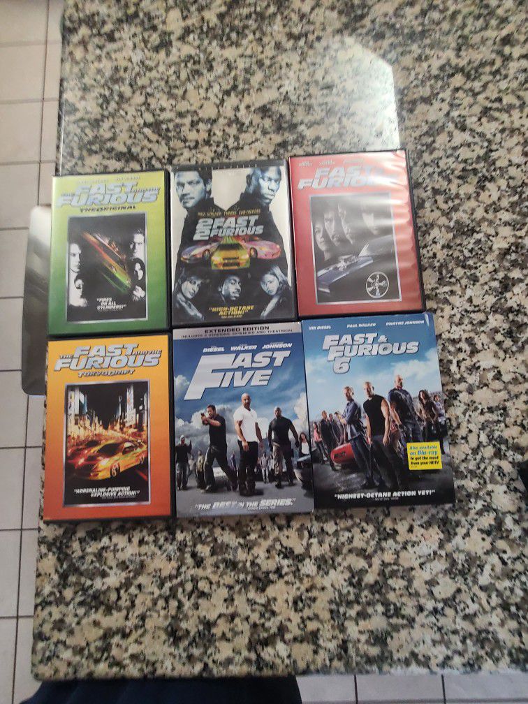 Fast and Furious DVD's