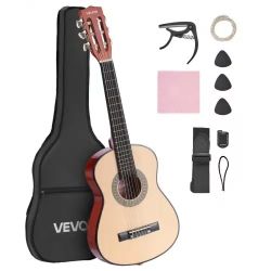 552^Classical Guitar, 30 Inch, Wood Classical Guitar Starter Kit for Beginners, with Nylon Strings, Gig Bag, Strap, Tuner, Extra Strings, Picks, Capo,