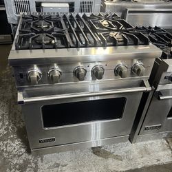 Viking 30” Dual Fuel Gas Range Stainless Steel 