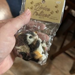 Roman Black and White Divine Feline Ornament 