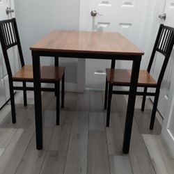 Table With Two Chairs 43 W X 28 L X 30 H Inches