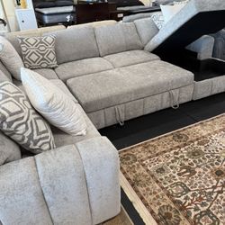 4 Piece Sectional On Sale( Black Available) 