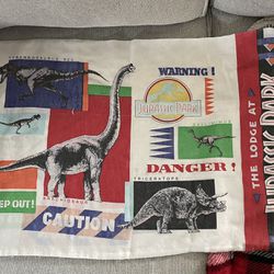 Vintage Jurassic Park Pillow Case 