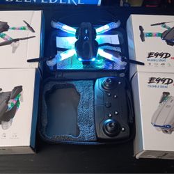 E99D MAX LED UAV FOLDABLE HD CAMERA DRONE (EACH)