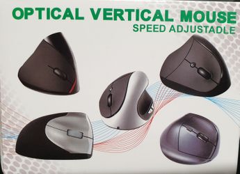 Wireless Mouse, USB Rechargeable Vertical Ergonomic Optical Wireless Mouse