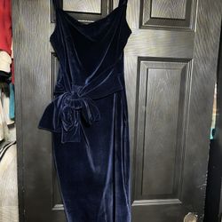 Velvet Blue Dress