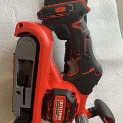CRAFTSMAN V20 RP 20-Volt Brushless Cordless Variable Belt Sander with Dust Management (Bare Tool)