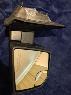 Right-side rearview mirror for a Ford F-150 or Raptor pickup truck (approximate model years 2015–2020)