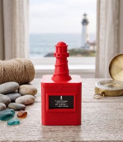 Lighthouse Quote Cube, Hope Encouragement Gift, Coastal Resilience Decor, Memorial Faith Inspiration