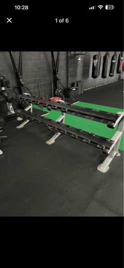 York Commercial Dumbell Rack For 20 dumbells