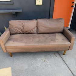 Vegan Leather Sofa 