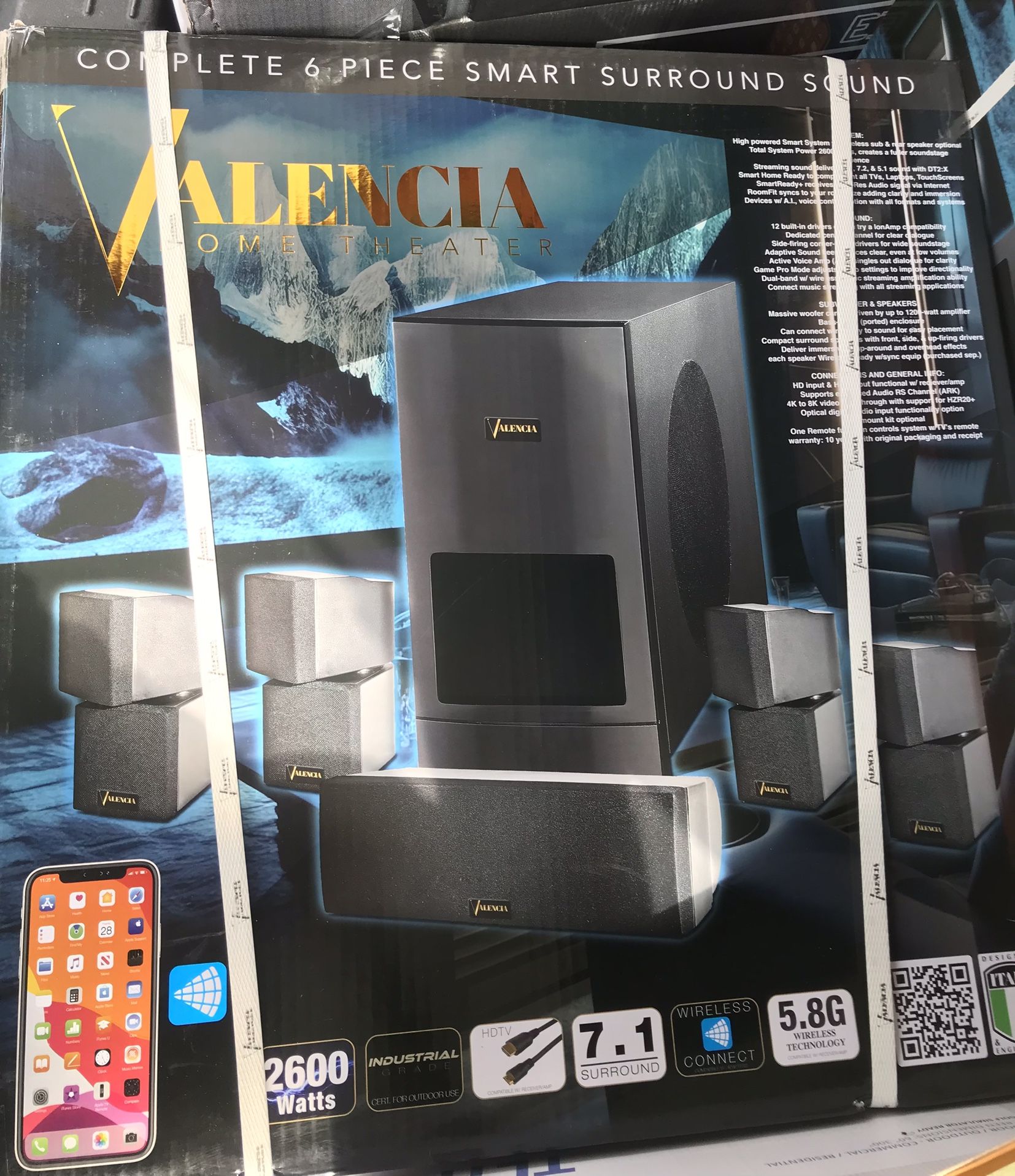Valencia 6 Piece Home Smart Surround Sound