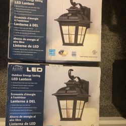 Led Outdoor Lanterns Set Of 2