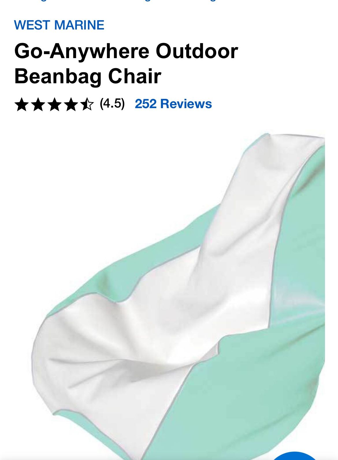 West Marine Bean Bag for Sale in Lake Worth, FL OfferUp