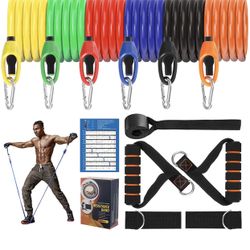 Resistance Bands Set, Stackable Up to 160 lbs for M