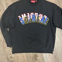 Supreme Black Crew Neck 