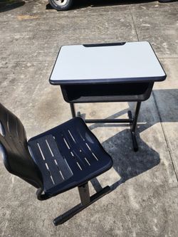 DESK Adjustable Height School Desk And Chair