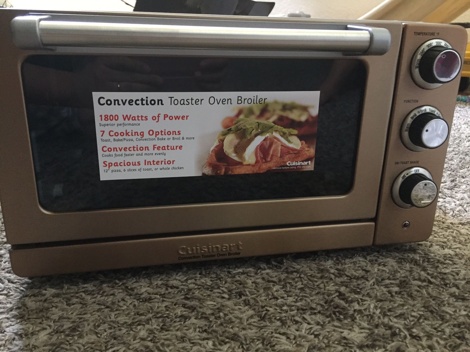 Cuisinart copper toaster oven broiler