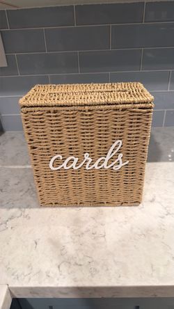 Rattan Card Box
