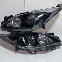 LA Zona Auto Parts 2010 To 2013 Mazda 3 Headlights Luces Micas Calaveras Faros Focos Luz Light 