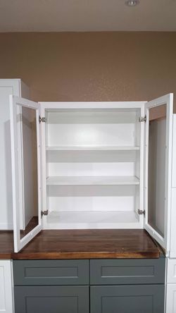 New cabinets
