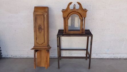 Grandfather Clock Top and Bottom Pieces for Crafts - $30
