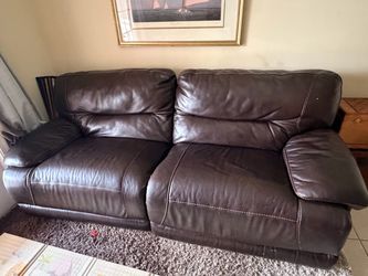 Leather couch