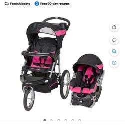 Baby Trend Expedition Travel System Stroller, Pink