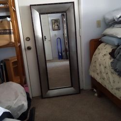 Rectangle Silver Framed Mirror 
