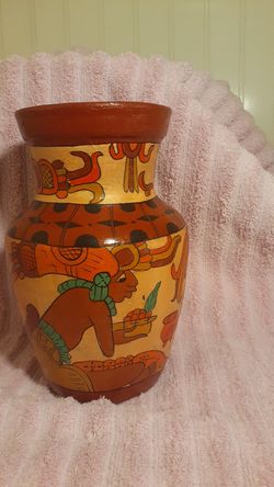 Egyptian Style Vase 8" Tall