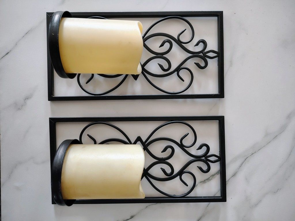 2 Candle Wall Decor