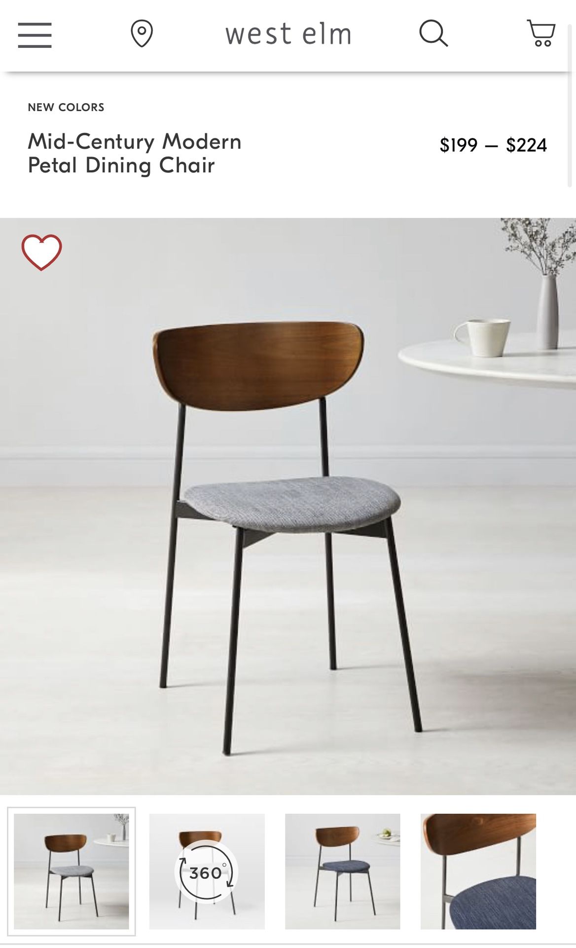 Dining chairs West elm