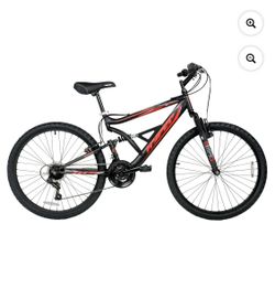🚨Hyper Bicycles 26" Shocker Mountain Bike, Adult Ages 14+, Black/Red🔥
