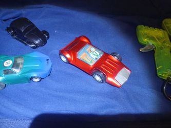 Vintage 1960s Monogram Vampire 1/24 Scale slot car features driver insert and Nos Womp slot car 1/32 Scale Chevrolet and two Parma Sebring slot car co