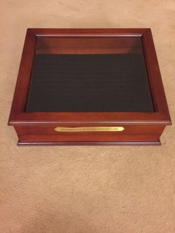 The Complete U.S. Presidential Coins Collection Wood Display Case