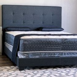 $299 Queen Bed Frame With New Mattress/Fast Delivery
