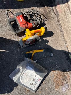 DeWalt Circular Saw and Hilti Power hammer drill Tool