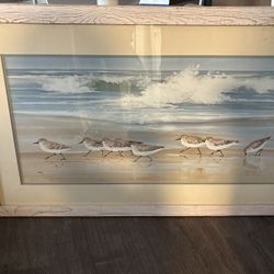Framed Sandpipers 38 X24