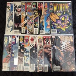 Wolverine Comic Book Lot Of 16! Marvel Comics. Vintage. Keys. Mixed Lot.