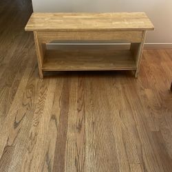White Oak Solid Bench