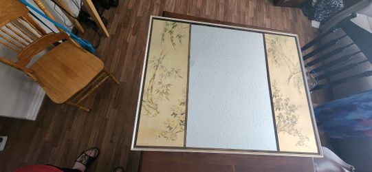La Barge Reverse Painted Signed Mirror '79