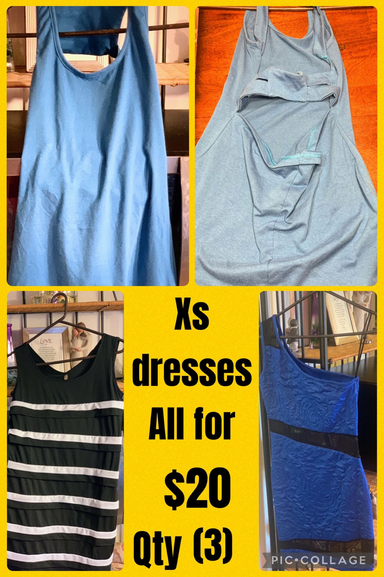 3 Dresses All Xs Lot For $20
