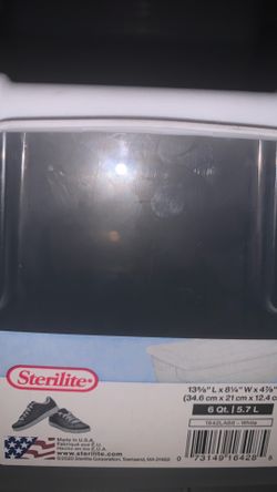 Sterlite shoe size plastic containers used  6
